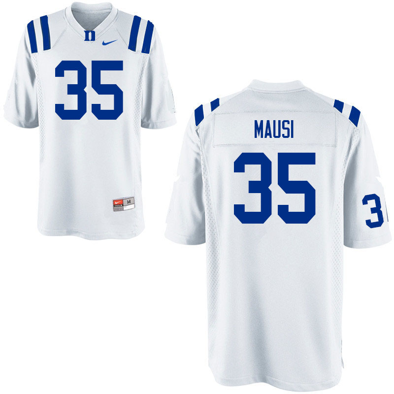 Men #35 Dorian Mausi Duke Blue Devils College Football Jerseys Sale-White